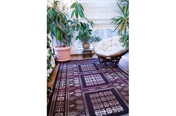 Tkaný koberec Kelim K695F - 160x250 cm, fialový
