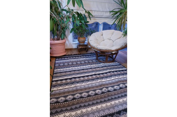 Tkaný koberec Kelim K845 160x250cm, hnědý