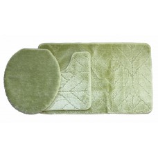 Koupelnová předložka Comfort Classic - zelená - set 3 ks