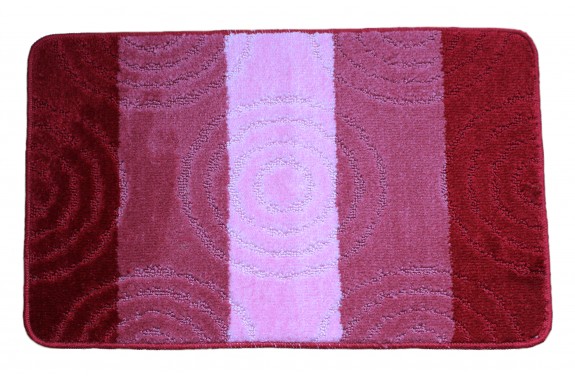 Koupelnová předložka  Comfort Silver 50x80cm- červená/růžová