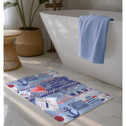 Pěnová koupelnová PVC předložka Aquanova - 565A - mořský,  šířka 65cm, metráž