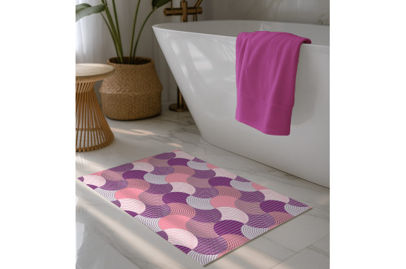 Pěnová koupelnová PVC předložka AquaNova - 544D - šířka 65cm, role 15 m