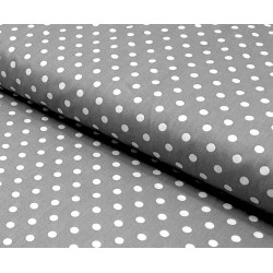 Ervi bavlna š.240 cm šedá/bílé puntíky -1277-75, metráž