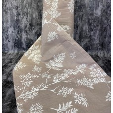 Ervi bavlna š.240 cm - bílé větvičky na hnědém - 1868-2, metráž