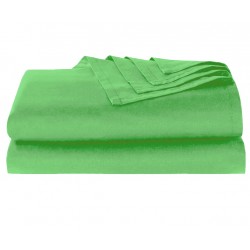 Bavlněné  prostěradlo zelené,  140x240cm 