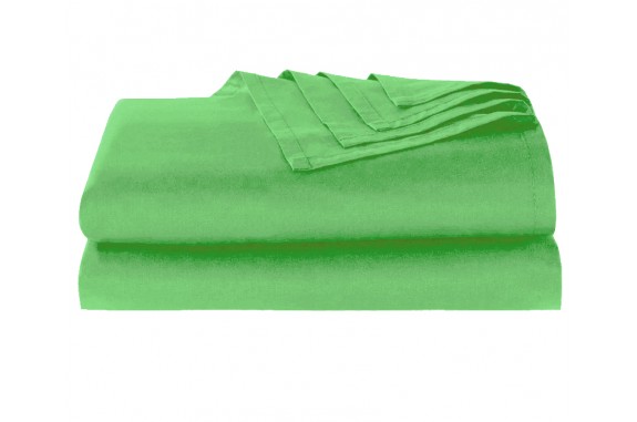 Bavlněné  prostěradlo zelené,  220x240cm 
