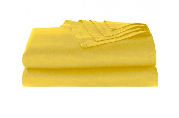 Bavlněné  prostěradlo žluté,  140x240cm 