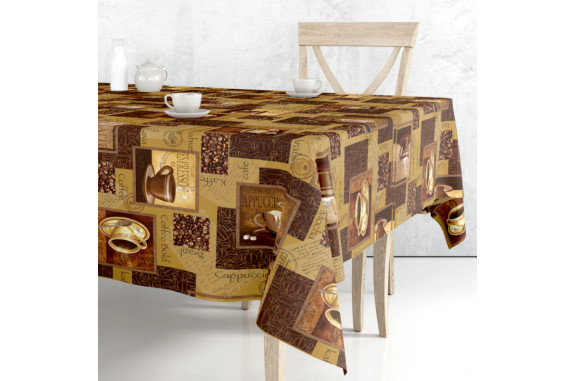 Ubrus PVC FL-1004-00 -  coffee, metráž