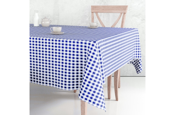 Ubrus PVC Mirella M-152- kostka modrá-140x120cm, kus