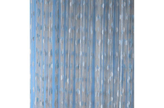 Provázková záclona Ambiance -18-modrá, výška 240 cm
