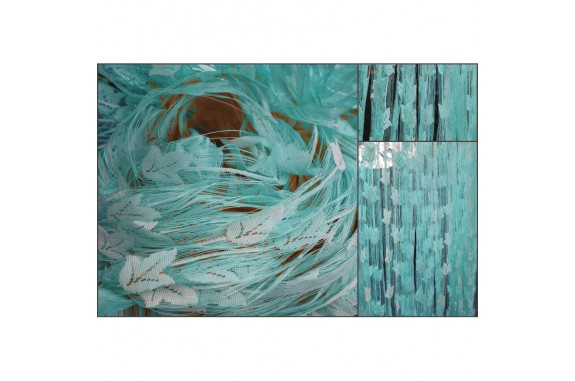 Provázková záclona Ambiance -16-tyrkysová, výška 180 cm