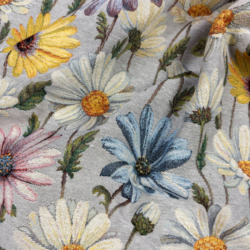 Ervi Gobelínový ubrus na stůl kulatý - Pastelové květy