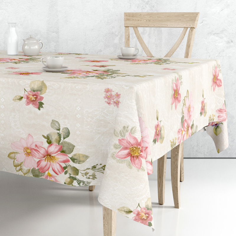 Ubrus PVC FL-1758-03 - Romantická květina (různé velikosti)