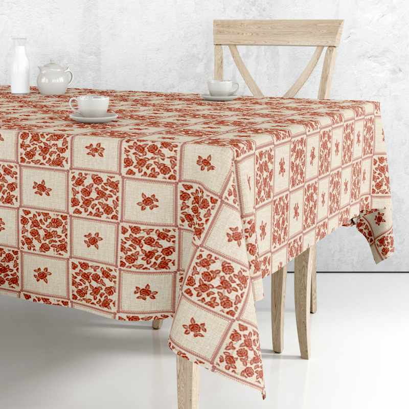 Ubrus PVC M-136A - Květinová mozaika (různé velikosti)