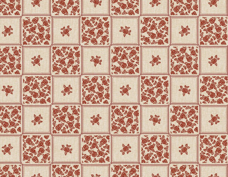 Ubrus PVC kulatý M-136A - Květinová mozaika (různé velikosti)