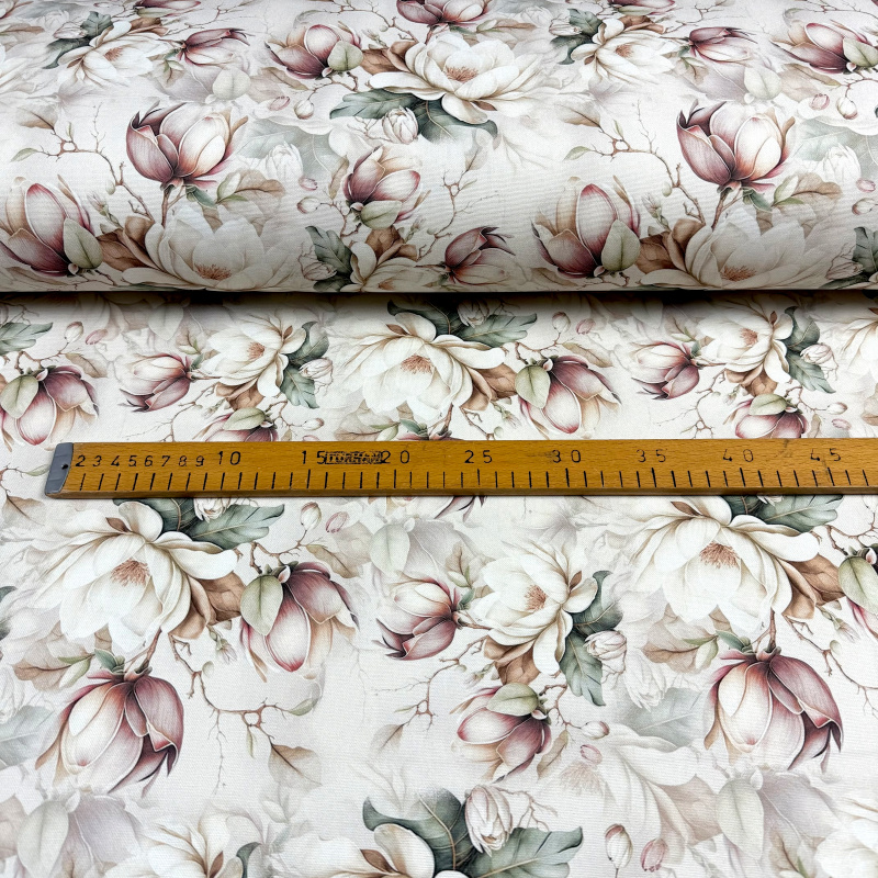 #Ervi Teflonový ubrus na stůl čtvercový Royal Lux - Magnóliová sonáta 90x90cm