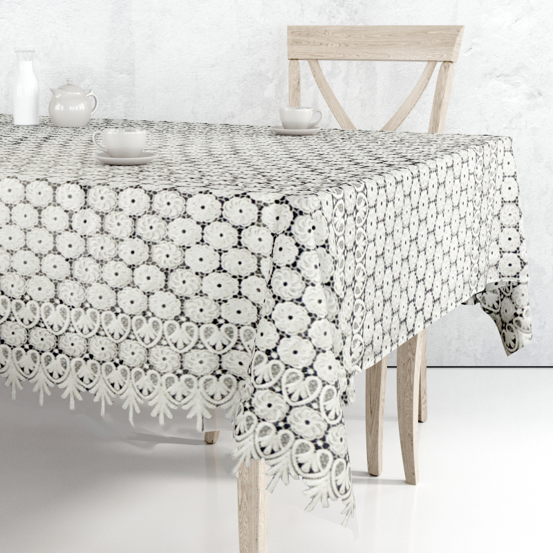 Ubrus PVC krajkový EL-94C, metráž šířka 132cm