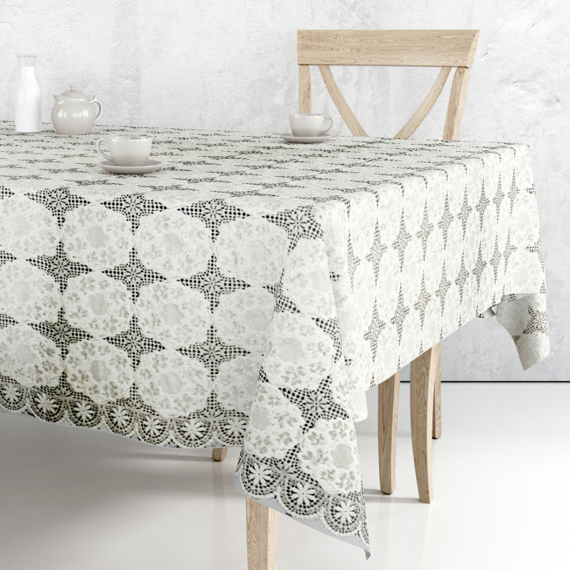 Ubrus PVC krajkový EL-3145, metráž šířka 132cm