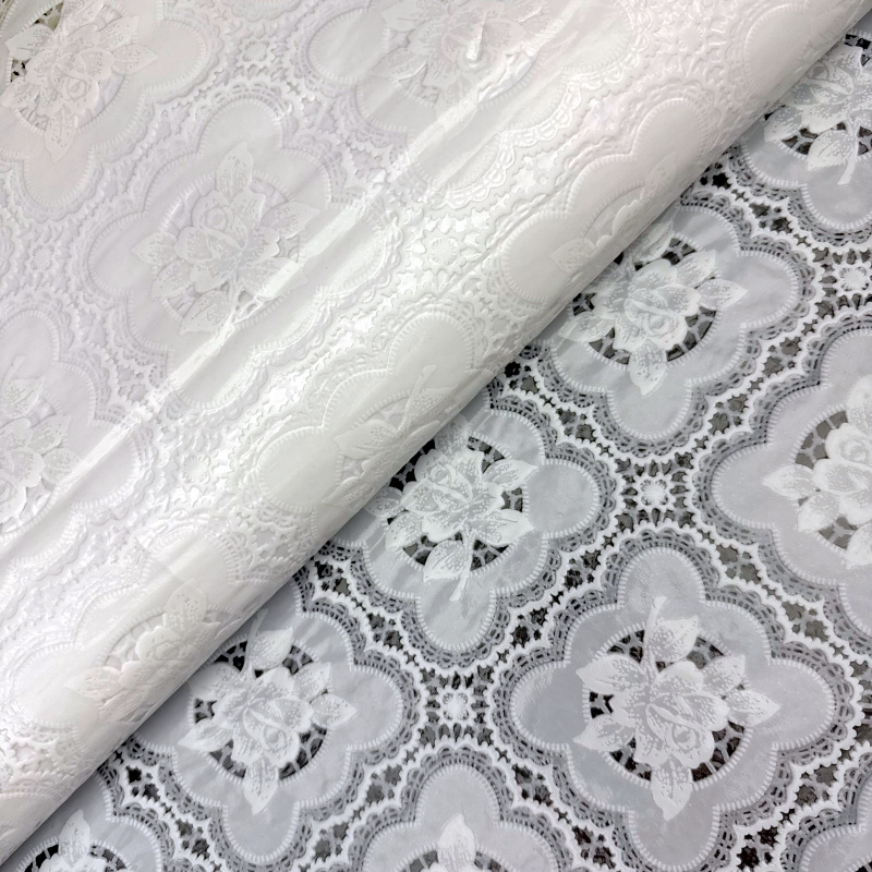 Ubrus PVC kulatý krajkový EL-17C (různé velikosti)