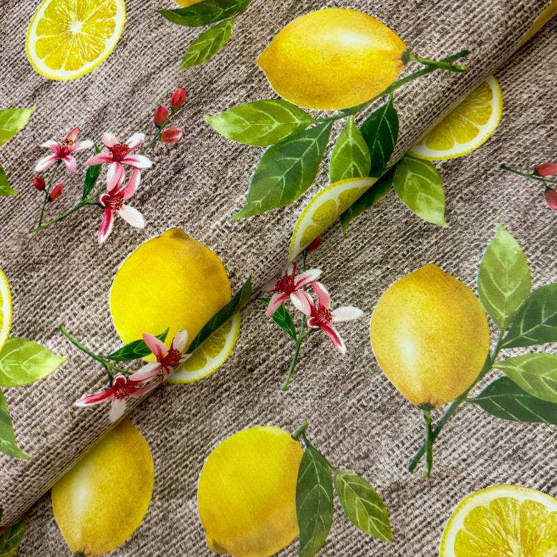 Ubrus PVC M-196A - Citrónová svěžest  (různé velikosti)