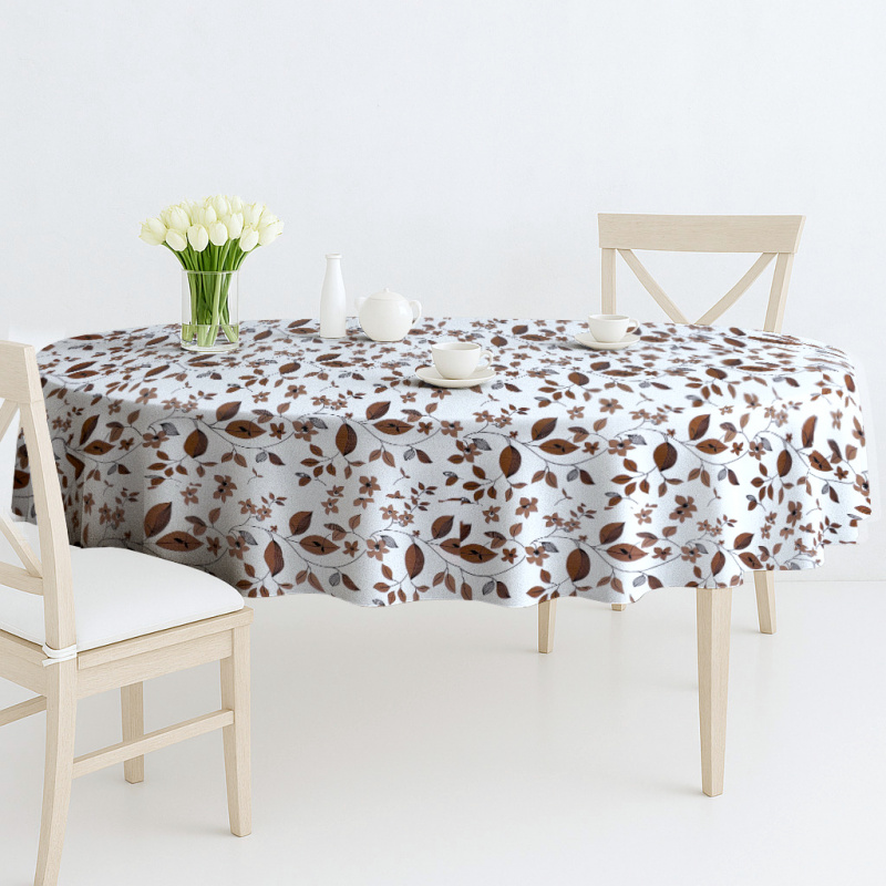 Ubrus PVC oválný DC-950B - Pnoucí větvičky (různé velikosti)