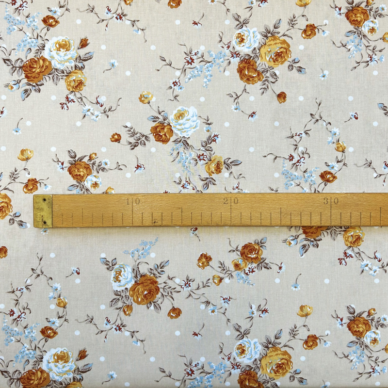 Ervi Bavlněná látka/plátno š.240cm - Květiny  - 26280-15, metráž