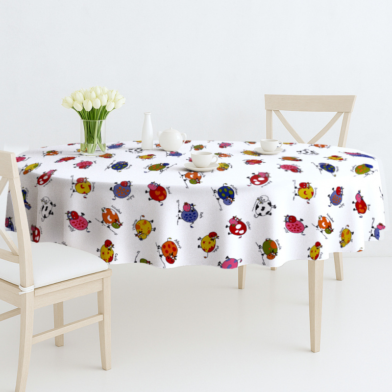 Ubrus PVC oválný Mo-6064-Kravičky (různé velikosti)