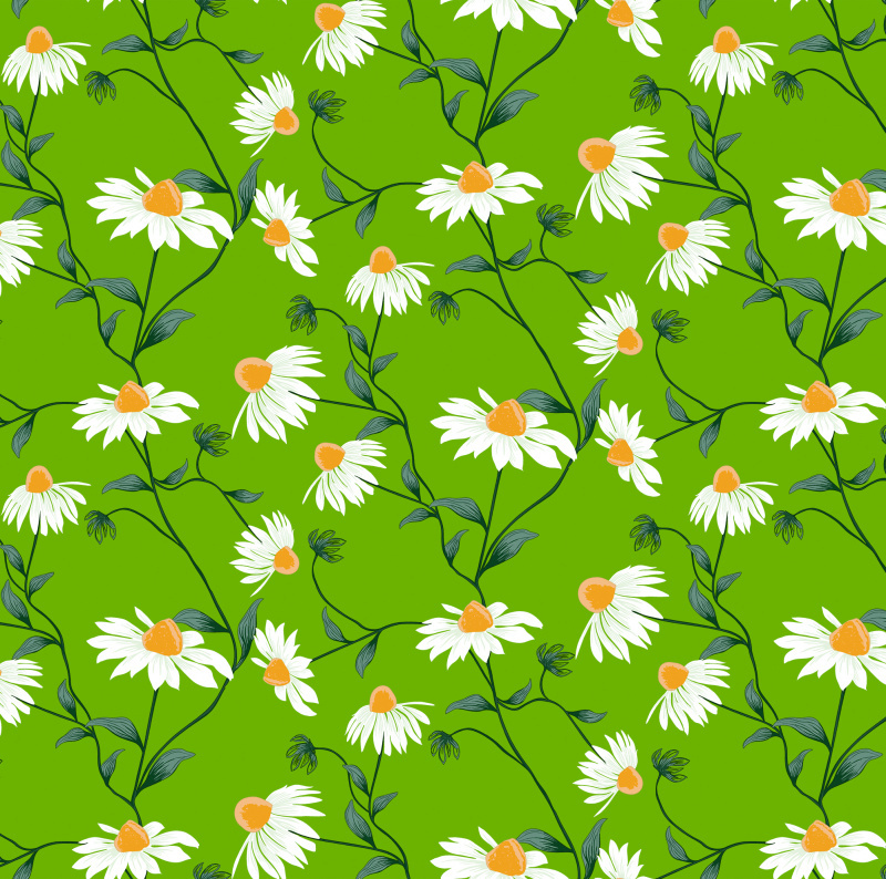 Ubrus PVC oválný PVC FL-1667 - Vůně heřmánku (různé velikosti)