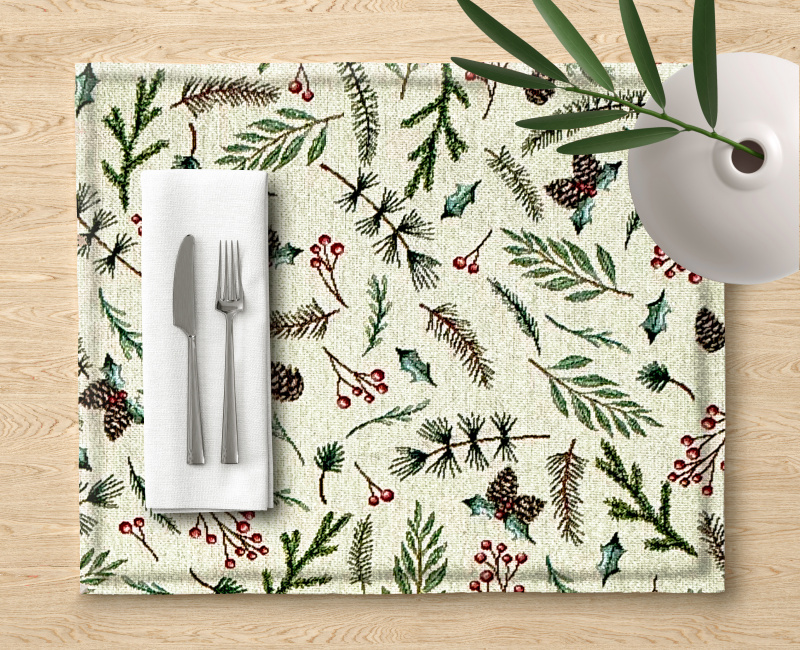 Ervi Gobelínové prostírání na stůl - Zimní les
