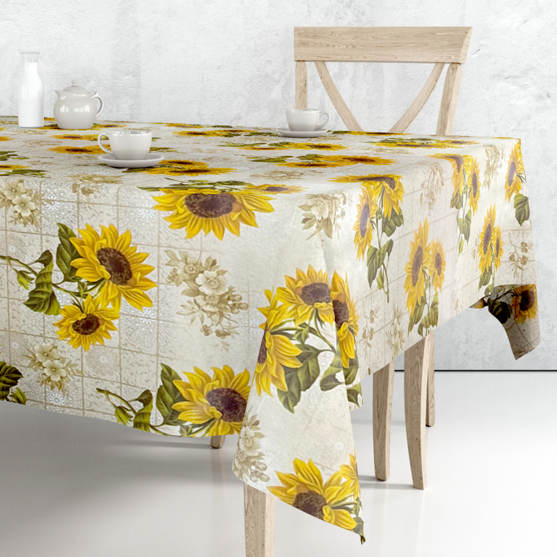 Ubrus PVC DС-940A - Slunečnice (různé velikosti)