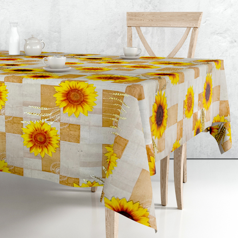 Ubrus PVC M-036A - Slunečnice (různé velikosti)