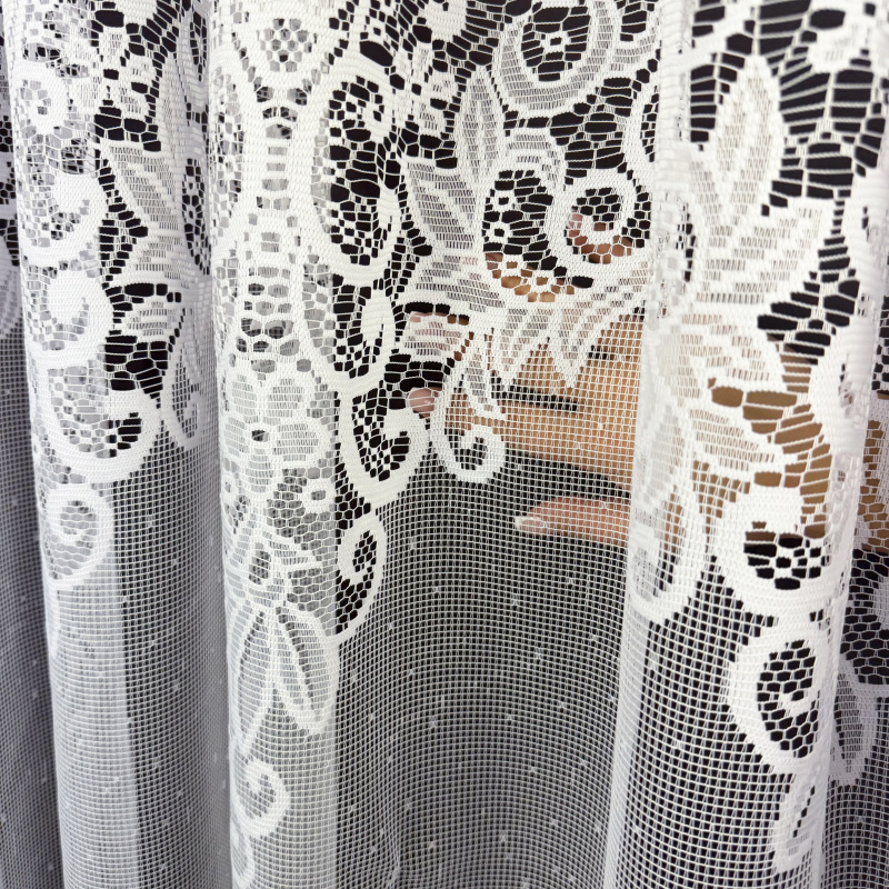 Ervi žakárová záclona bílá 4304, metráž