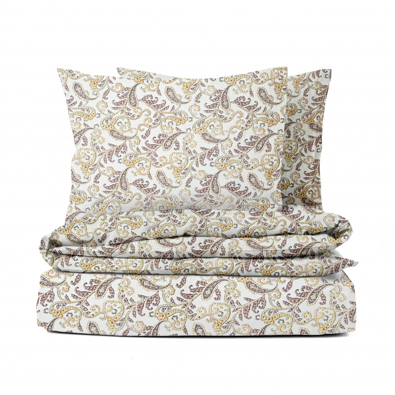 Ervi FLANELOVÉ bavlněné povlečení - Teplý ornament