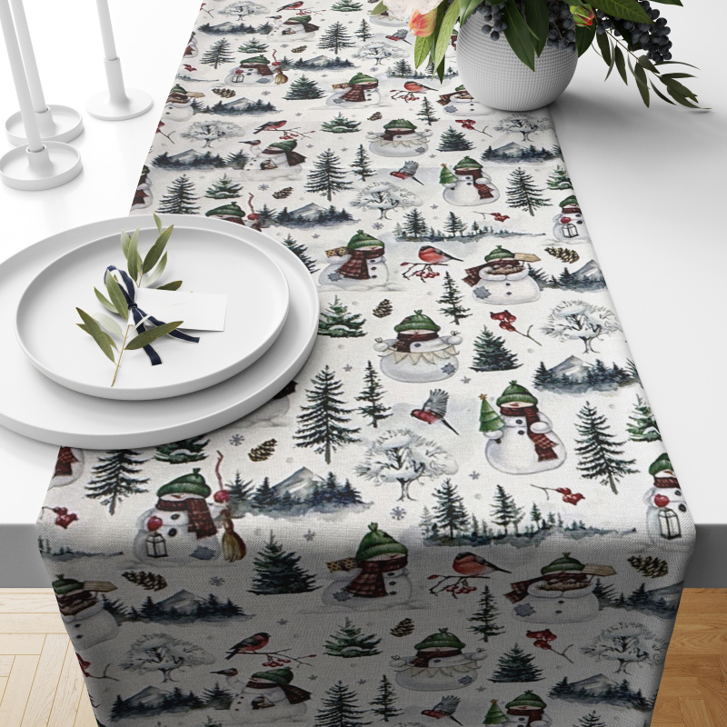 Ervi Teflonový běhoun na stůl Royal Lux - Kouzlo zimy