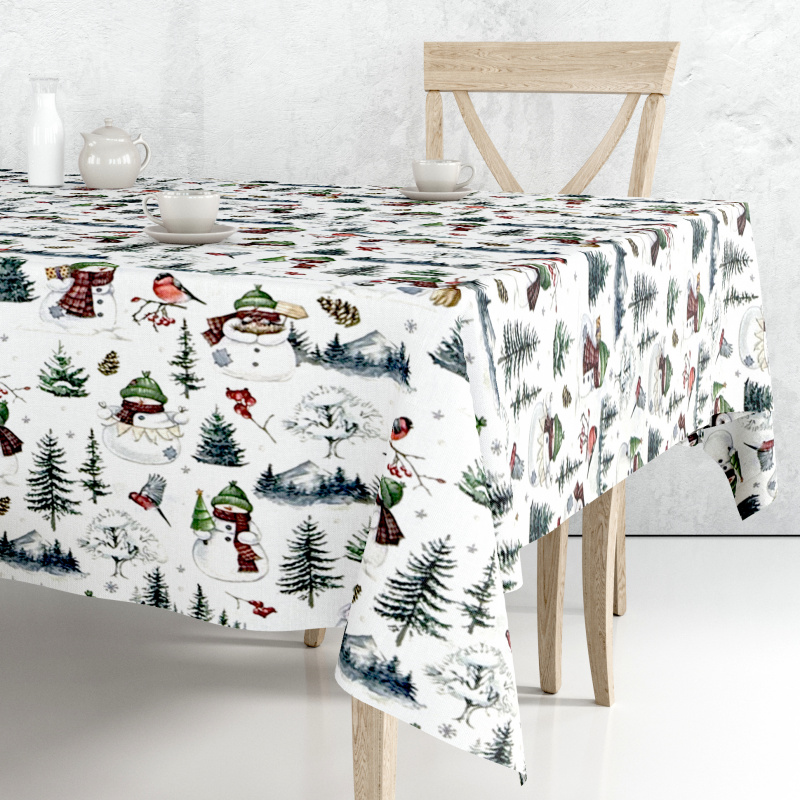 Ervi Teflonový ubrus na stůl čtvercový Royal Lux - Kouzlo zimy