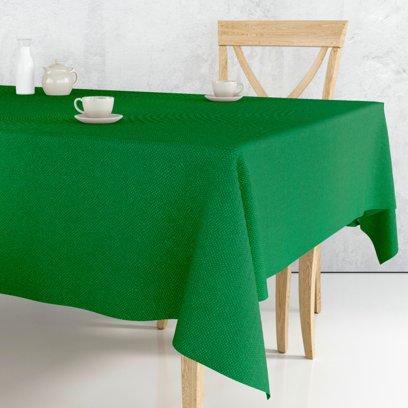 Ervi Teflonový ubrus na stůl čtvercový Royal Lux - Smaragdový sváteční