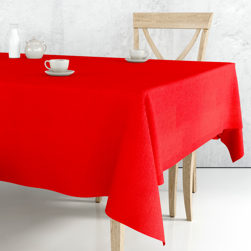 Ervi Teflonový ubrus na stůl obdélníkový Royal Lux - Sváteční červený