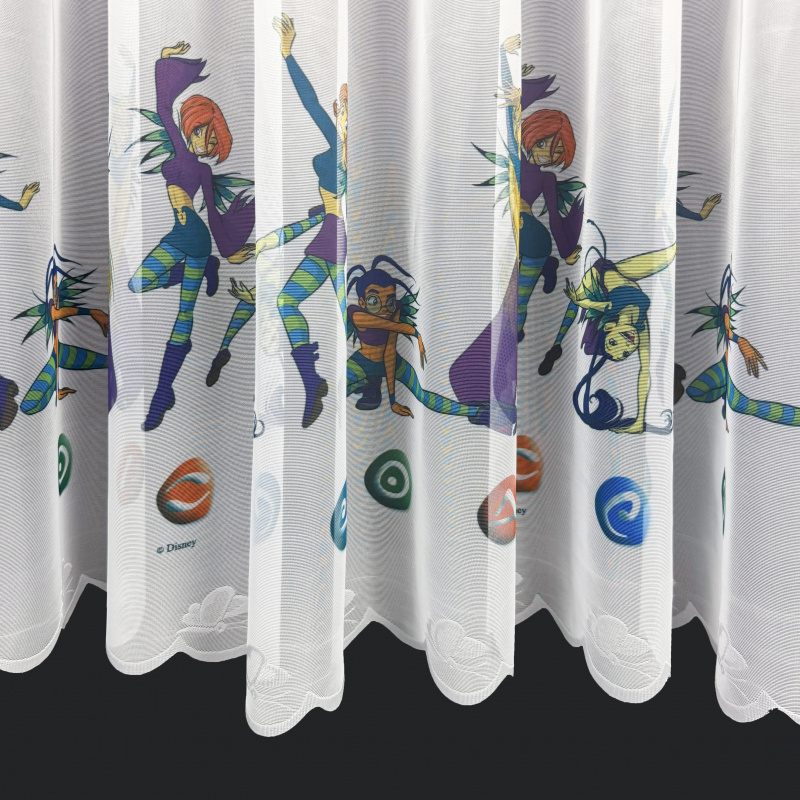 Ervi dětská žakárová záclona - Tajemství pěti, metráž