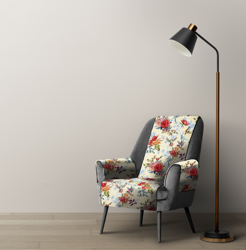 Ervi dekorační přehoz na křeslo - Little Birds