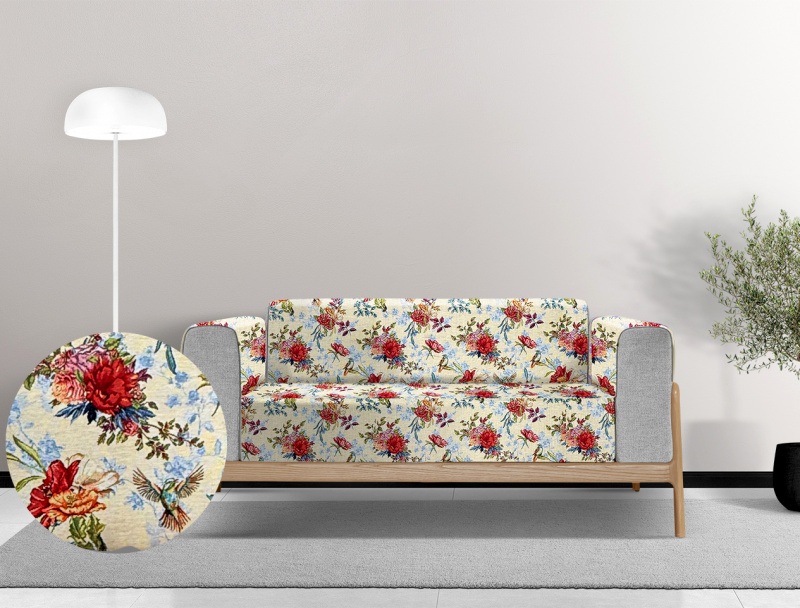 Ervi gobelínový  přehoz na sedačku/postel - Little Birds