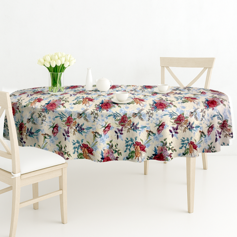 Ervi Gobelínový ubrus na stůl oválný - Little Birds