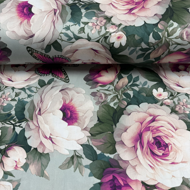 Ervi Saténový povlak na polštář DELUXE - Snové růže