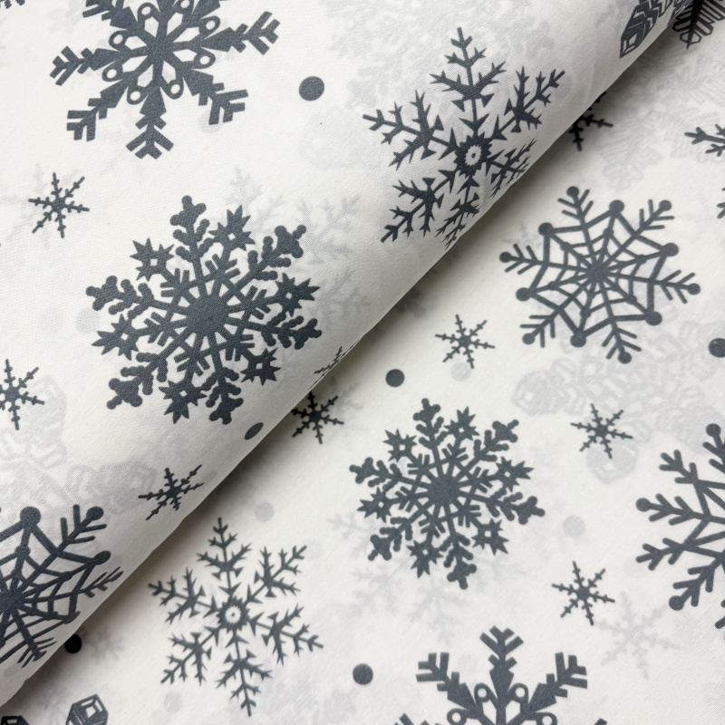 š.240cm Ervi Bavlněná látka/plátno - Zimní kouzlo, metráž