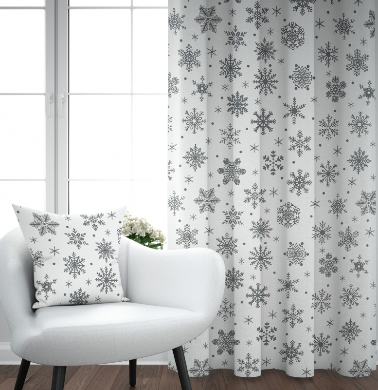 Ervi Bavlněný závěs - Zimní kouzlo