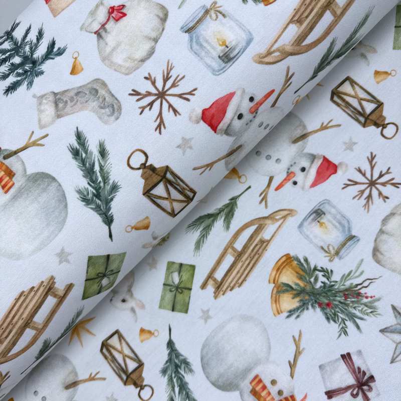 Ervi Teflonový běhoun na stůl Royal Lux - Vánoční chvíle