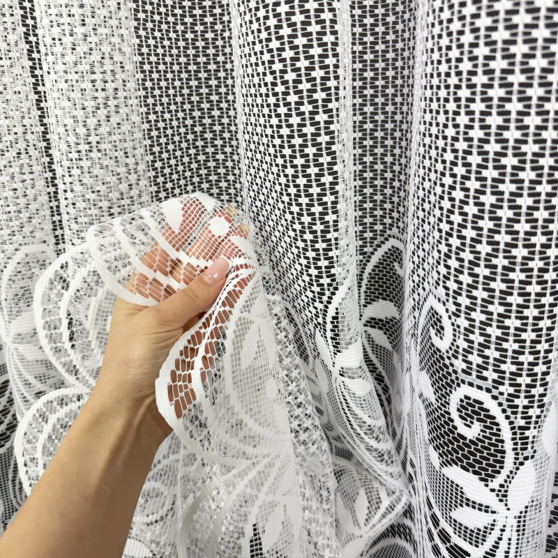 Ervi žakárová záclona bílá 202511, metráž