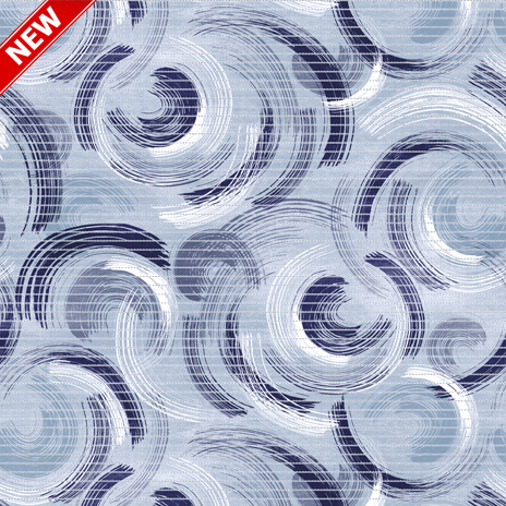 Sada koupelnových pěnových předložek s výkrojem u WC D-196A - Tanec vln (různé velikosti)