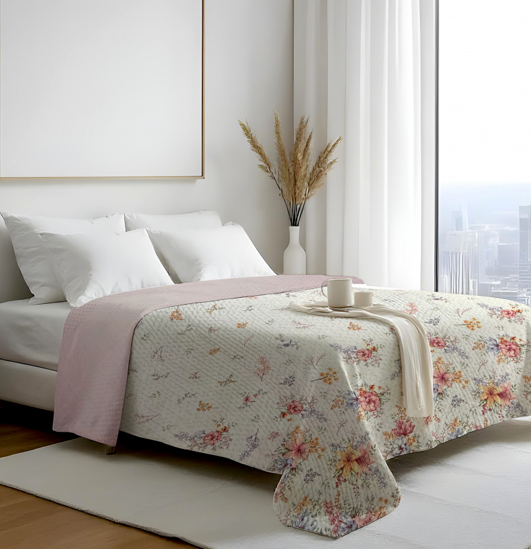 Přehoz oboustranný Colore - Lilie