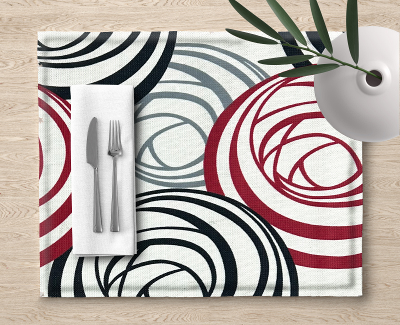 Ervi dekorační prostírání na stůl - Retro Spirály