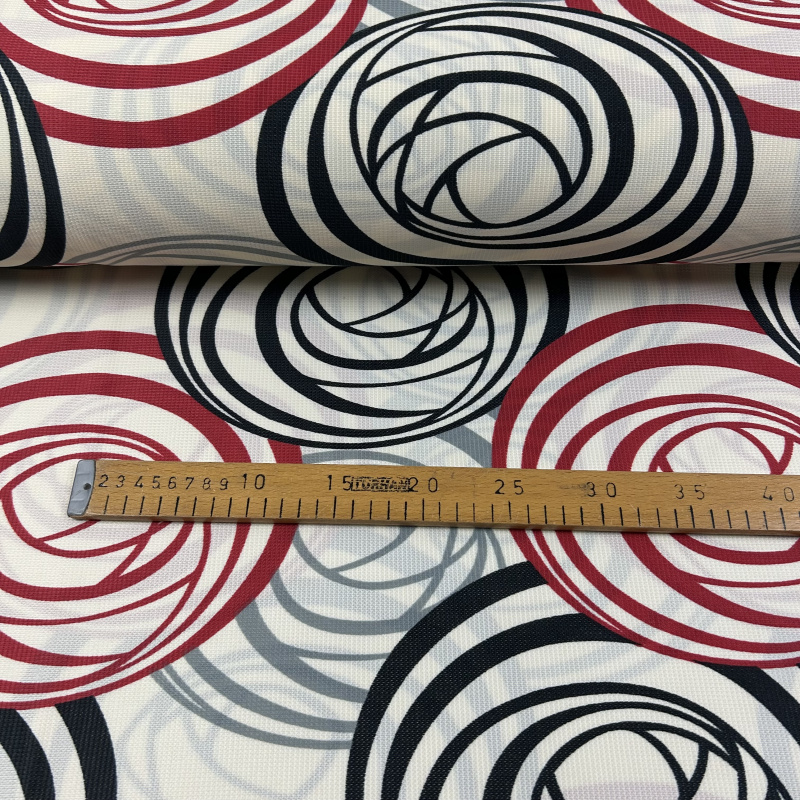 Ervi dekorační ubrus na stůl oválný - Retro Spirály